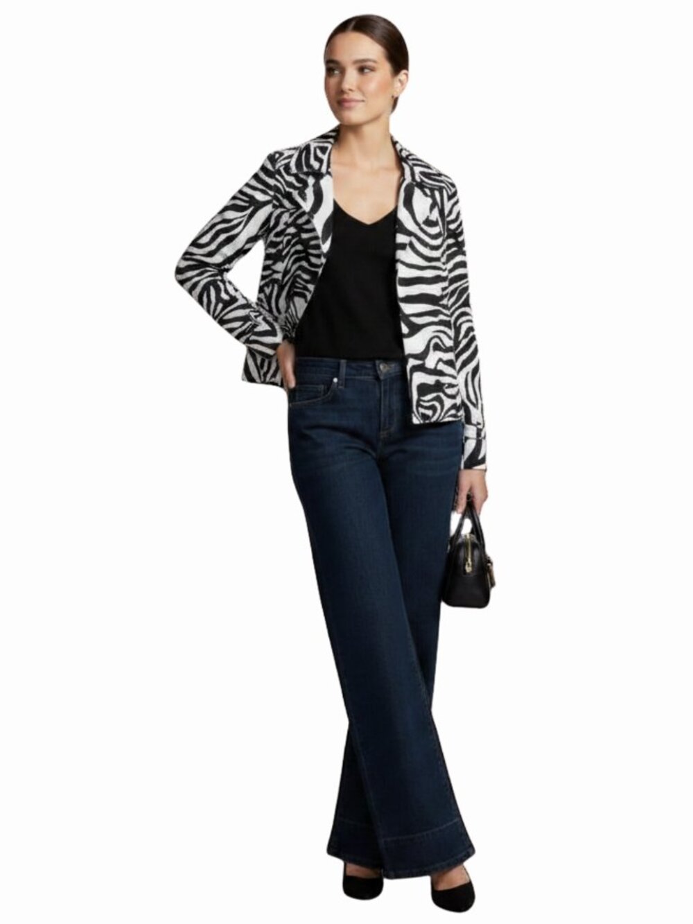 Liz Claiborne Zebra Print Trench Coat S, XL New